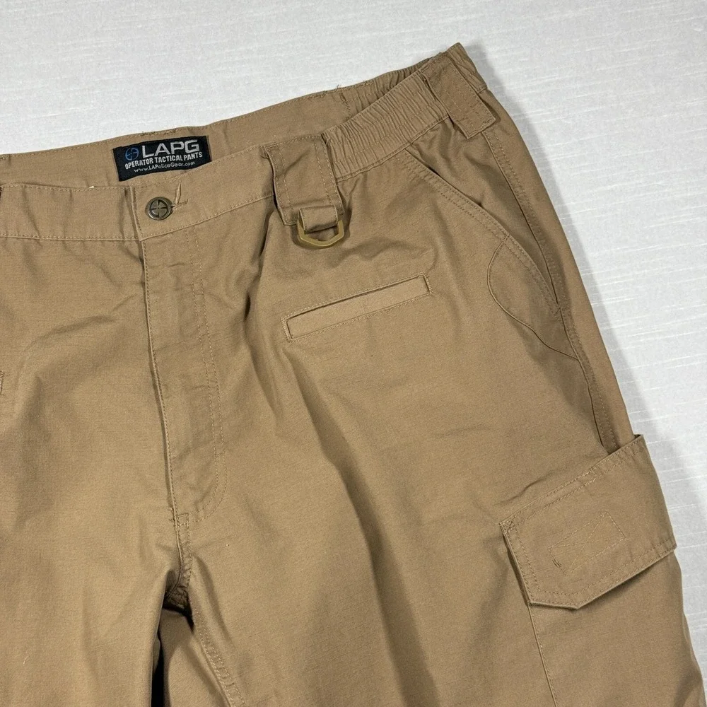 LAPG Cargo Pants Mens 42W 32L Tan Police Military Tactical Basic Operator Pant - Picture 3 of 12